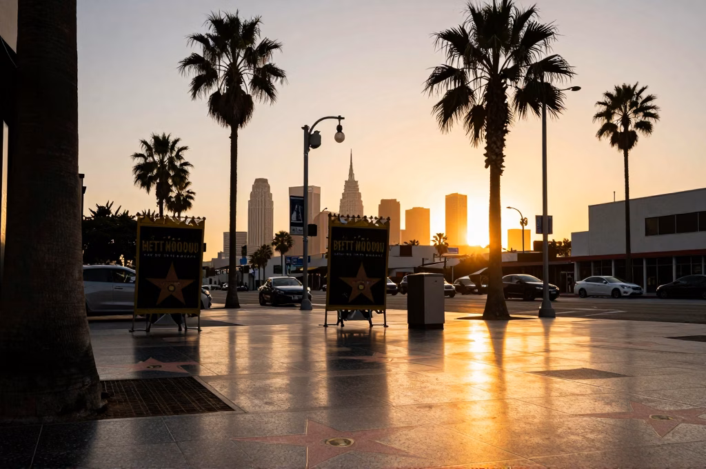 Hollywood Boulevard et l'industrie du divertissement américaine