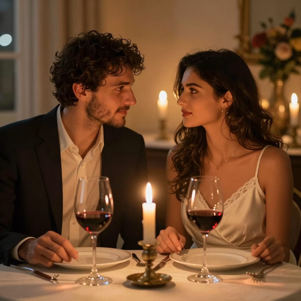 Couple partageant un dîner romantique aux chandelles pour raviver la flamme