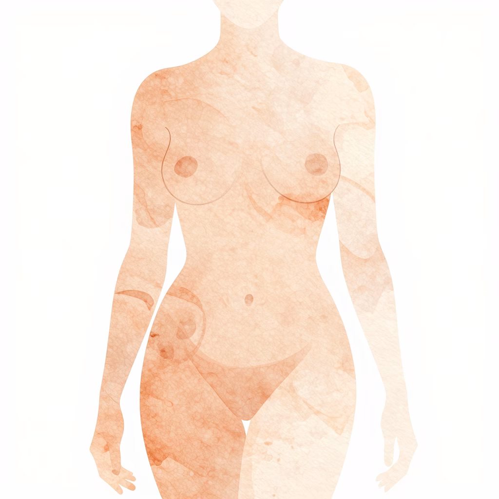 Illustration artistique de l'anatomie féminine